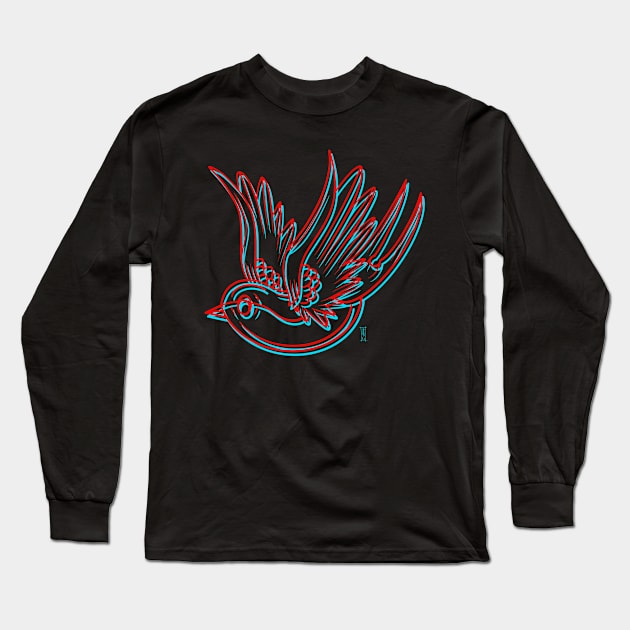 3d sparrow Long Sleeve T-Shirt by Chillateez 